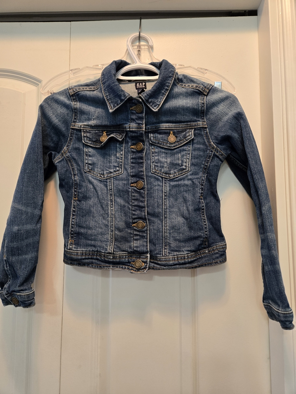 GAP Kid's Blue Denim Button-Front Jacket